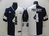 Nike Cowboys 4 Dak Prescott Black And White Split Est 1960 Patch Vapor Untouchable Limited Jersey Dzhi,baseball caps,new era cap wholesale,wholesale hats